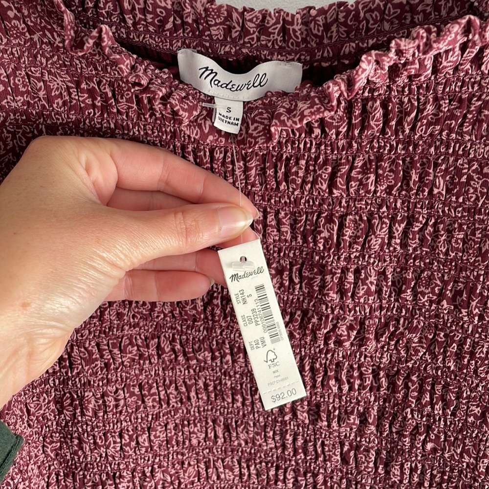 NWT Madewell Blouse | Size Small - Picture 2 of 3